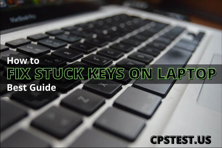 how to fix laptop stuck key